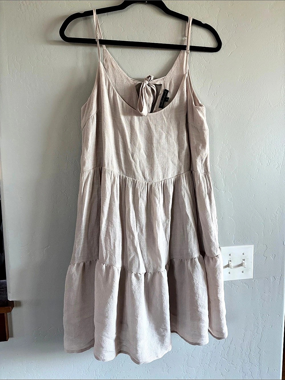 Wishful Thinking Mini Tiered Dress in Pink Size Small Like New